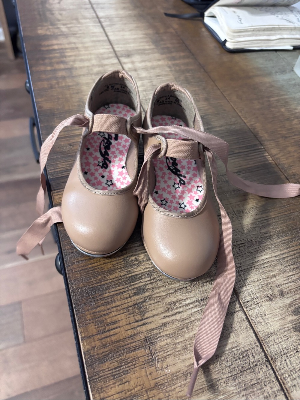 Capezio Tap Dance Shoes with Ribbon Ties
